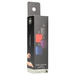 Ouch! Lot de 4 bougies Tease Candle Parfums variés 24g